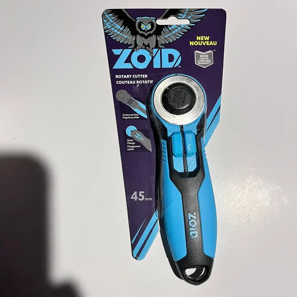 NEW ZOID 45mm Rotary Cutter Quilting Sewing Fabric Craft Tool- USA